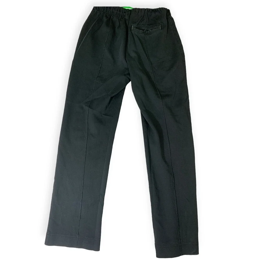 Hugo Boss Mens S Track Pants Green‎ Label Stretch Straight Black
